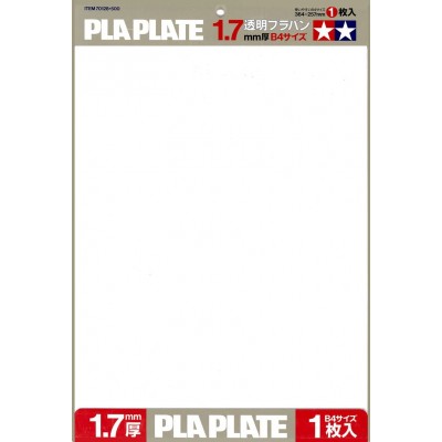 PLA-PLATE 1.7 mm ( CLEAR ) - SIZE B4 - 1 PC - TAMIYA 70128